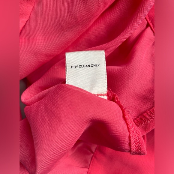 NWOT Double Zero Chiffon Babaloo Pleated Wrap Crop Open Back Blouse, Medium - Picture 7 of 7